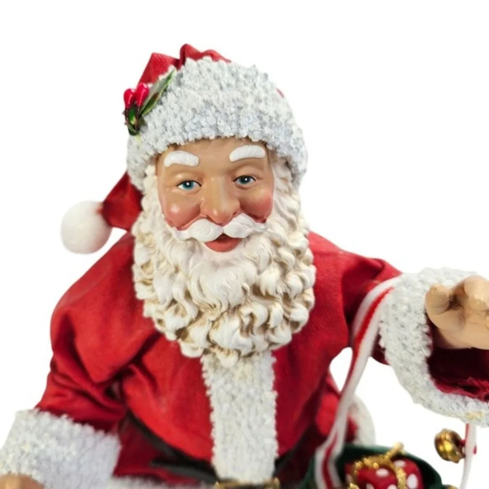 Possible Dreams Clothtique Santa Claus Full Pack Toys‎ Christmas Decor Vtg READ